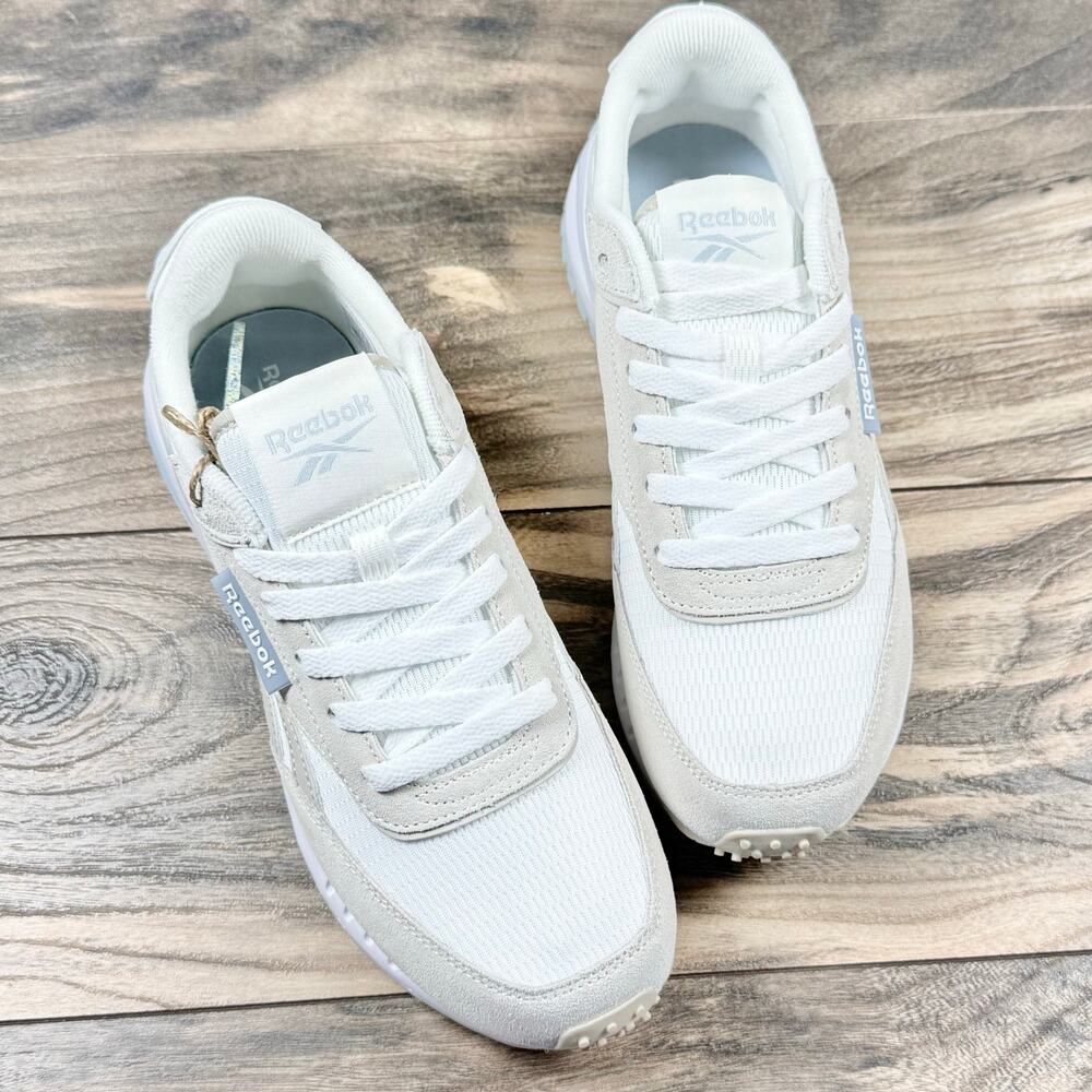 NIB Reebok Forte Racer 8M Life Style Athletic Sneakers Natural/Light Blue - Picture 4 of 10